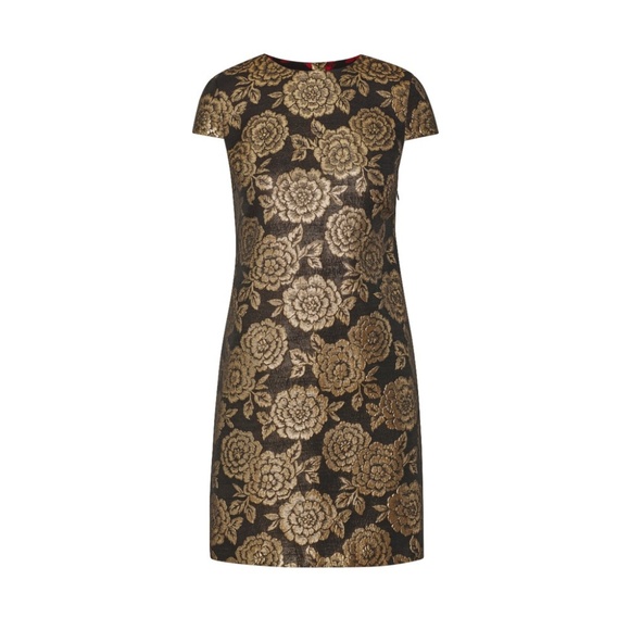 🎉HP🎉 NWT Sam Edelman Brocade Cap Sleeve Dress - Picture 3 of 4